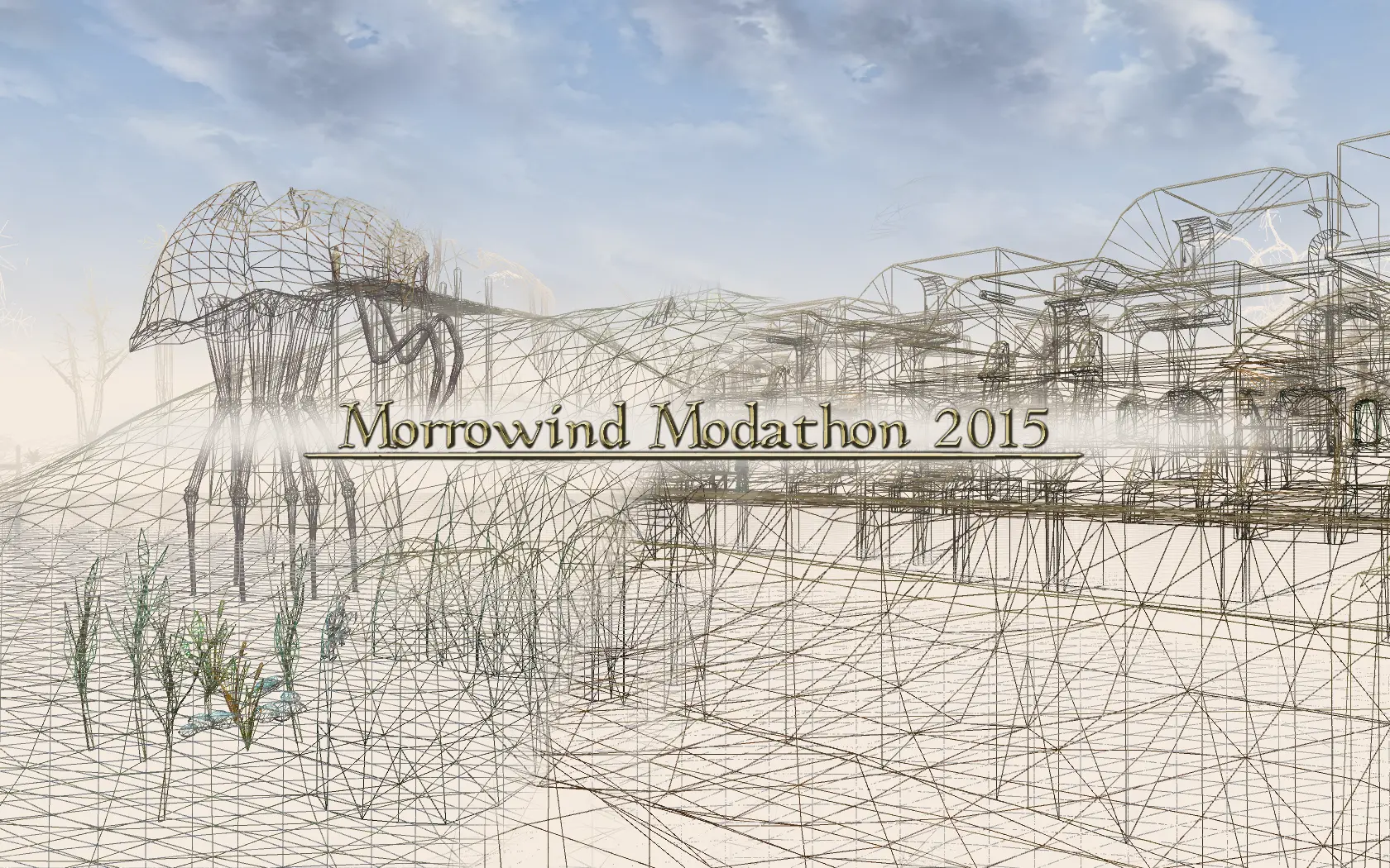 Morrowind Modathon wireframe banner
